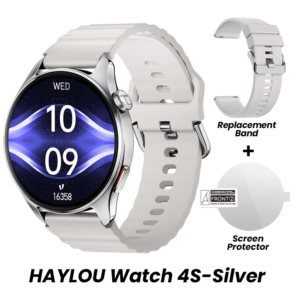 HAYLOU Watch 4S GPS Smart Watch, 1.43" AMOLED Display, 120+ Workout Modes