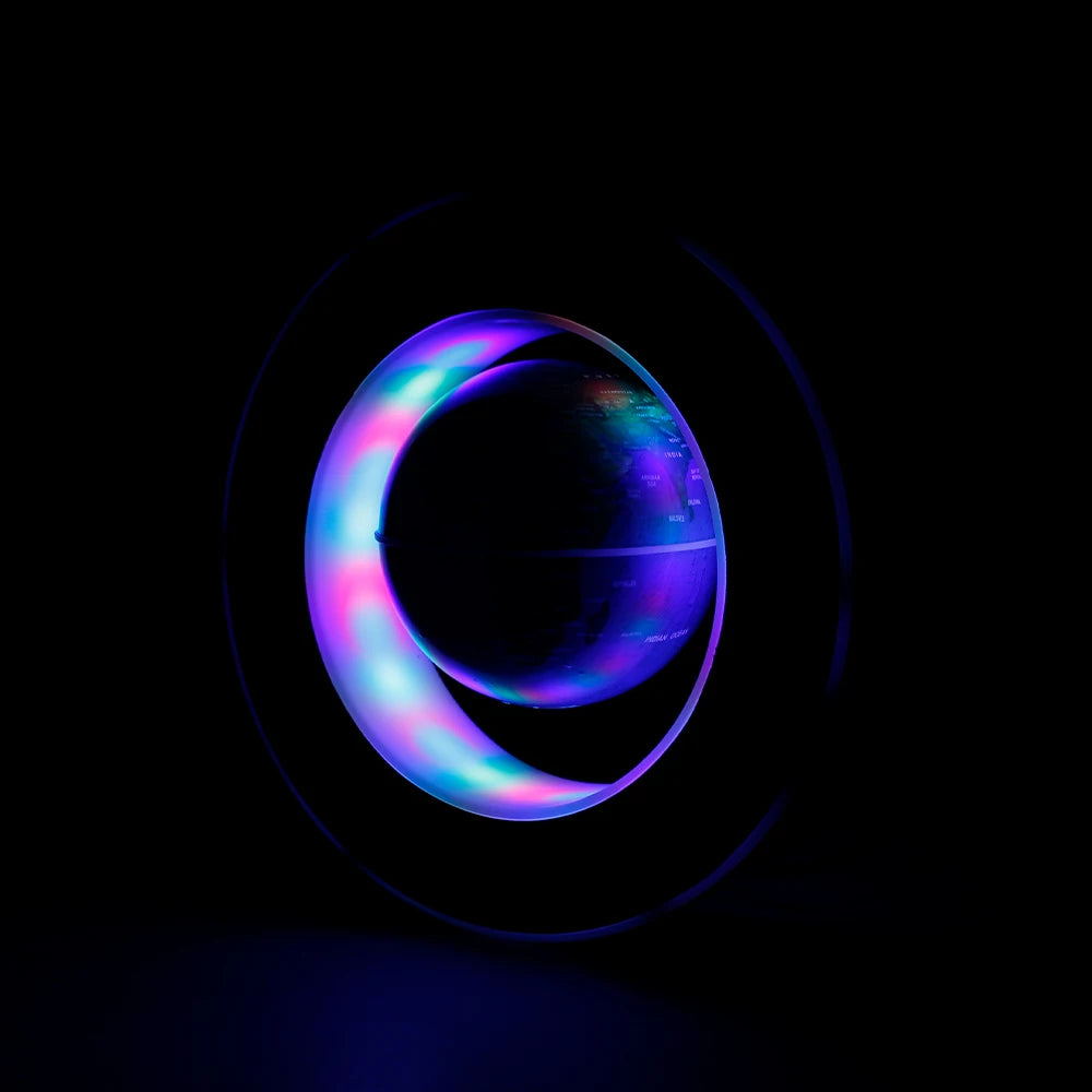 Floating Levitating Globe Lamp – Rotating World Map with LED Light