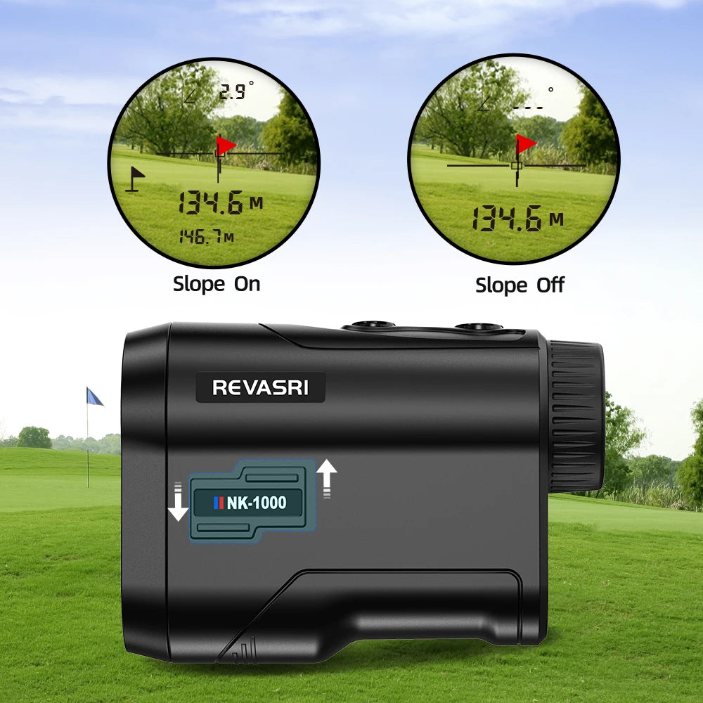 Golf Laser Rangefinder 600/1000M – Slope, Flag Lock & Vibration, Rechargeable