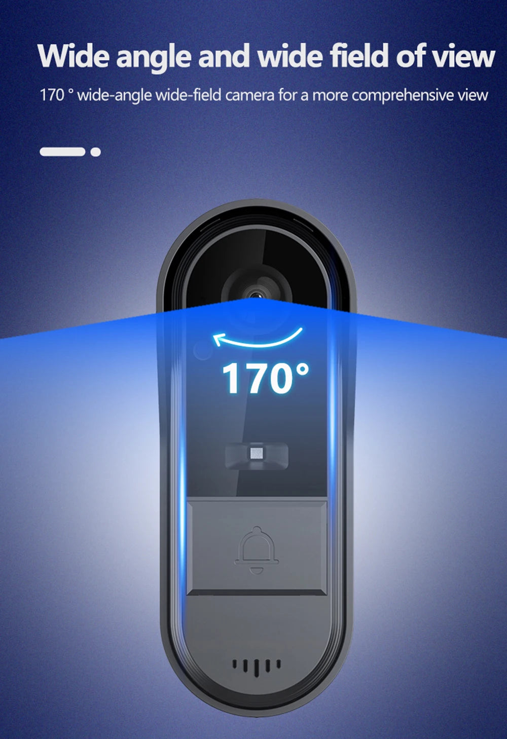 Tuya Smart WiFi Outdoor Doorbell Camera Wireless Waterproof Visual Intercom  HD Night Vision Motion Detector