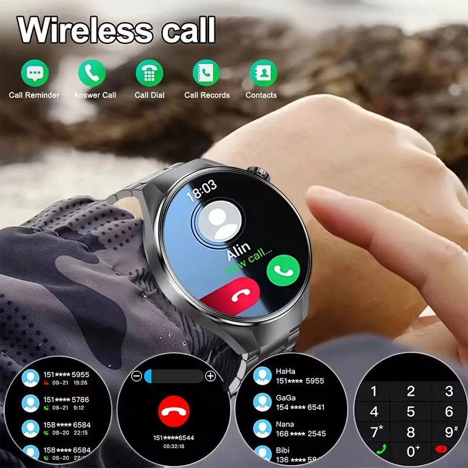 G5 Plus GPS Smart Watch for Men, 1.75" AMOLED, Compass, Bluetooth Calling, IP68