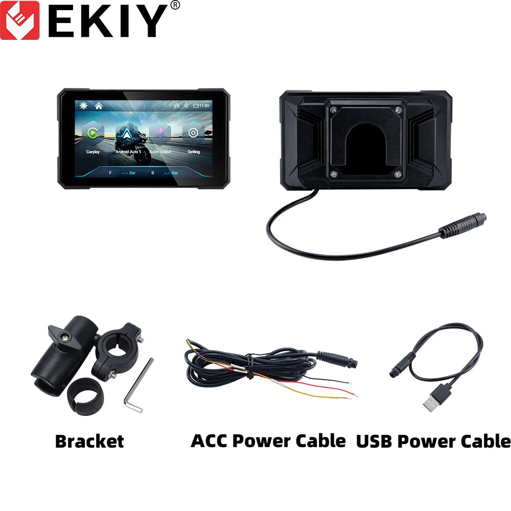 5" Wireless CarPlay & Android Auto Motorcycle Display – Portable GPS Dashboard