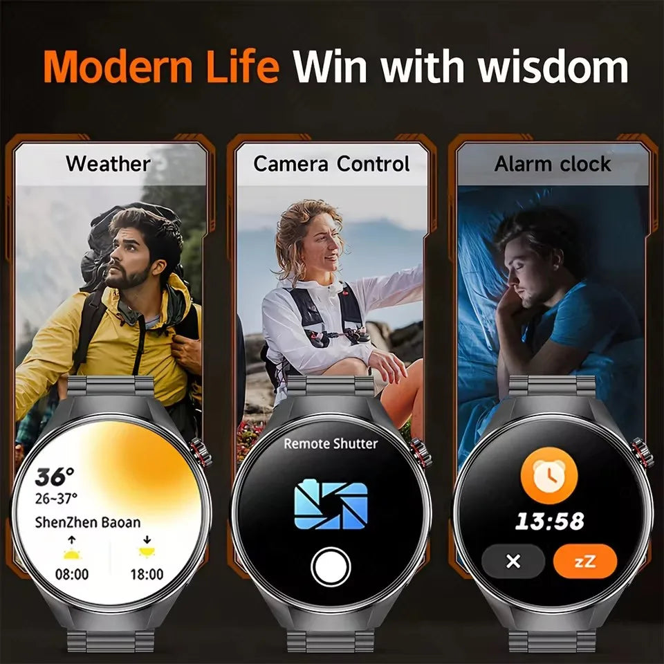 G5 Plus GPS Smart Watch for Men, 1.75" AMOLED, Compass, Bluetooth Calling, IP68