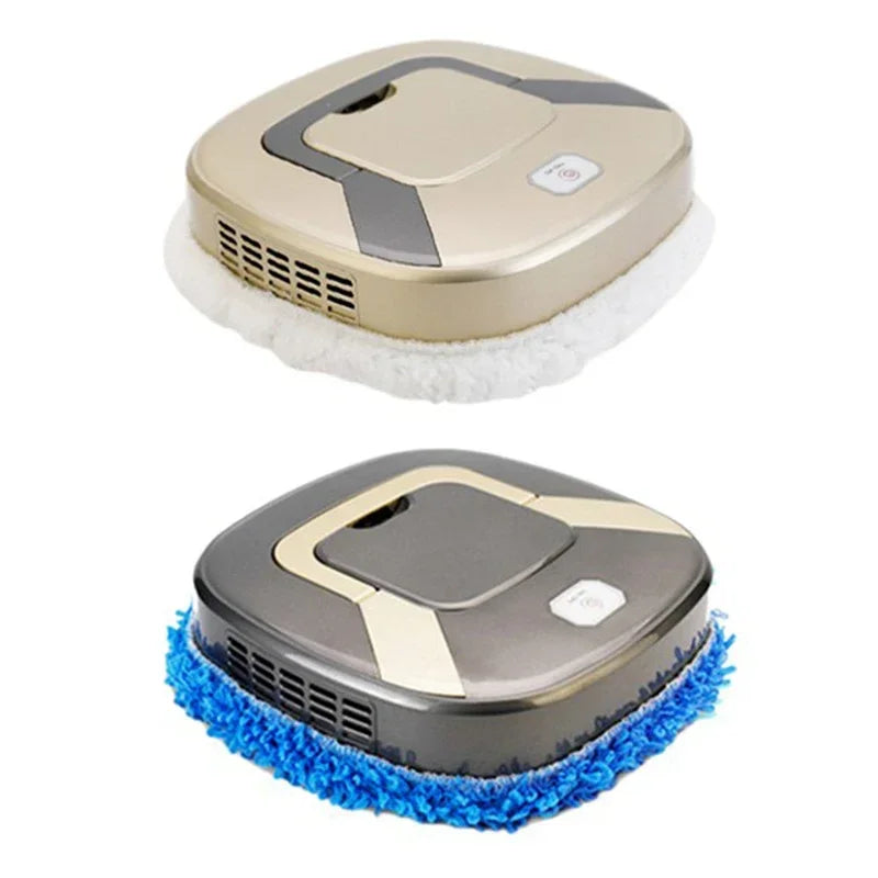 Smart Mopping Robot, Auto - Rotating Wet & Dry Mop, Hidden Handle & Low - Noise, Home/Pet/Lazy Cleaning Helper Electric Mop
