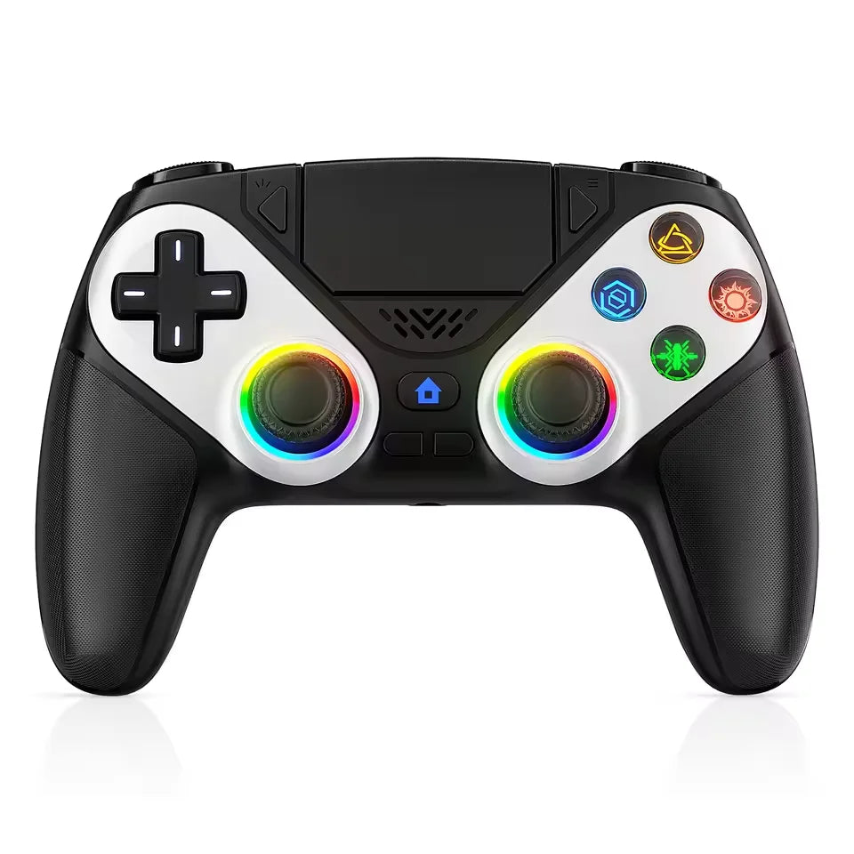 RGB Wireless Controller for PS5, PS4 & PC – Dual Vibration