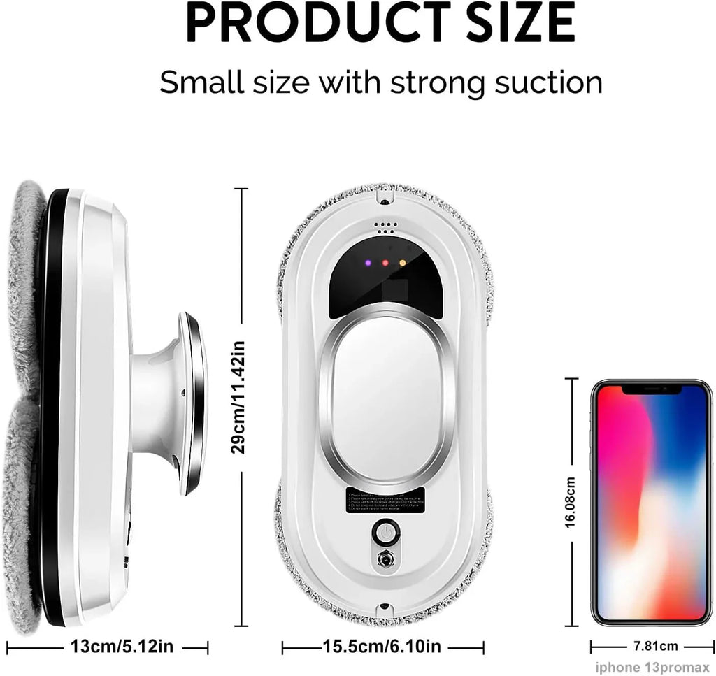 Electric Window Cleaning Robot – Smart Glass Cleaner with Suction & Spray
