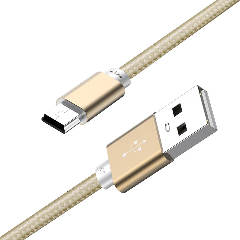 NNBILI Mini USB Cable USB To USB Fast Data Charger Cable For MP3 MP4 Player Car DVR GPS Digital Camera HDD Mini USB 1M/2M