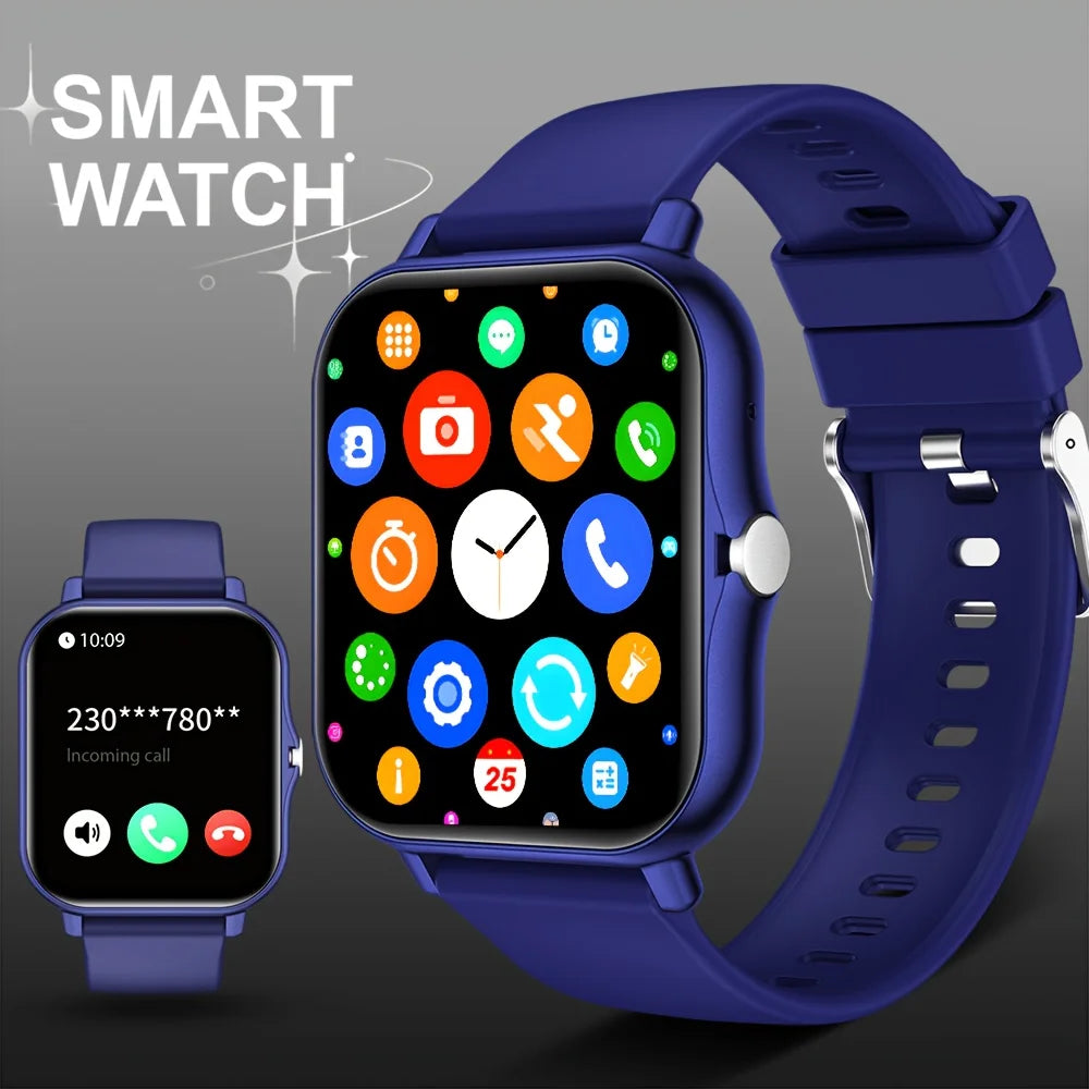 1.83" Full Touch Smart Watch with Wireless Calling & Pedometer for Men and Women