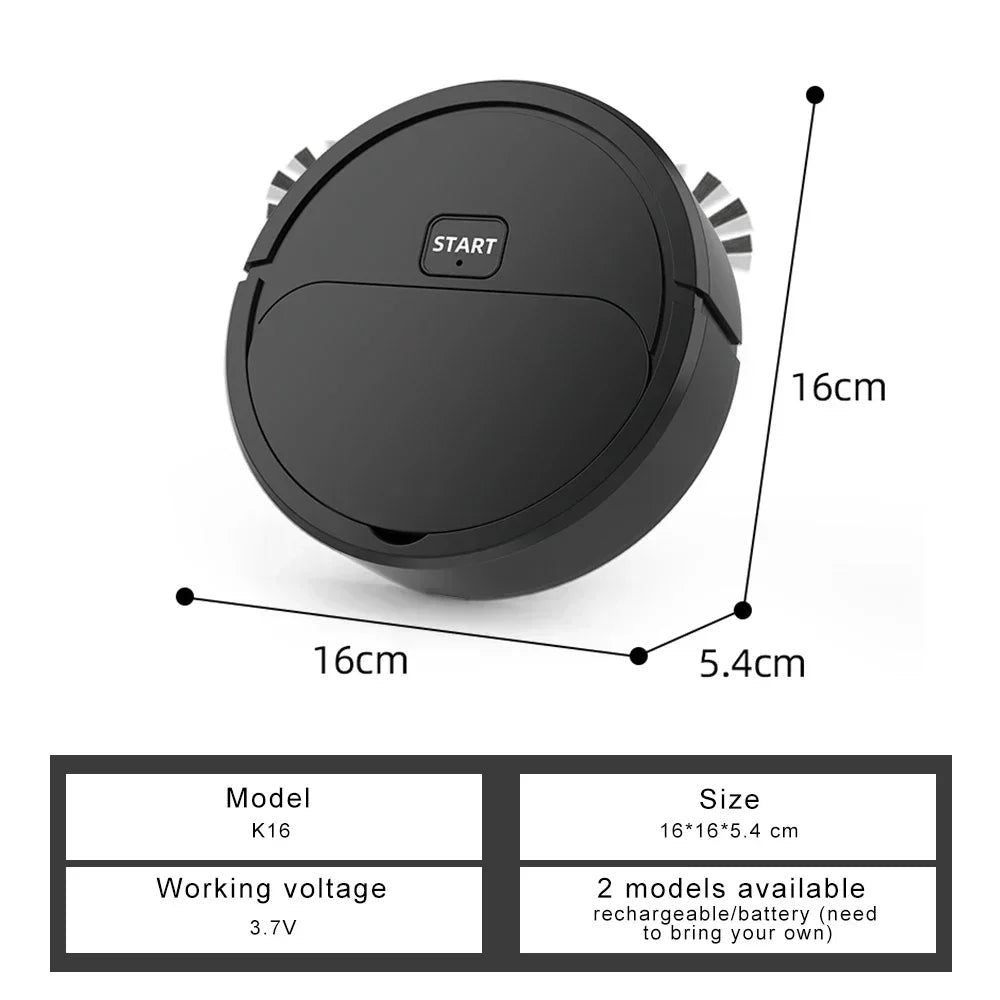 2026 Smart Sweeping Robot Mini Silent Vacuum Cleaner Sweep Mop Brush 5-in-1 Multi-function Cleaning Machine for Home