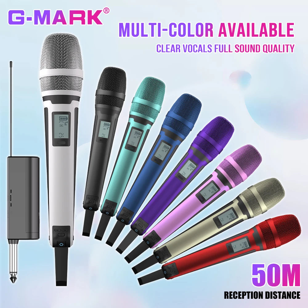 UHF Wireless Microphone System – Handheld Mic for Karaoke, Stage & Teaching