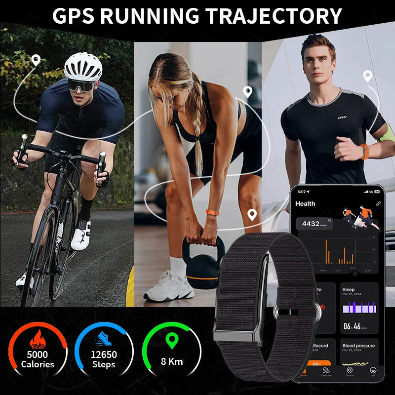 LIGE Screenless Fitness Band Watch, Activity & Sleep Tracking, Water Resistant