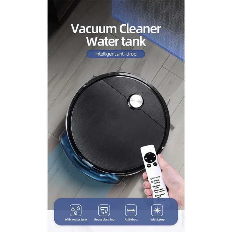 B64B-Intelligent Sweeping Robot Designed For Daily Cleaning With Water Tank,Anti-Tangle Low Noise