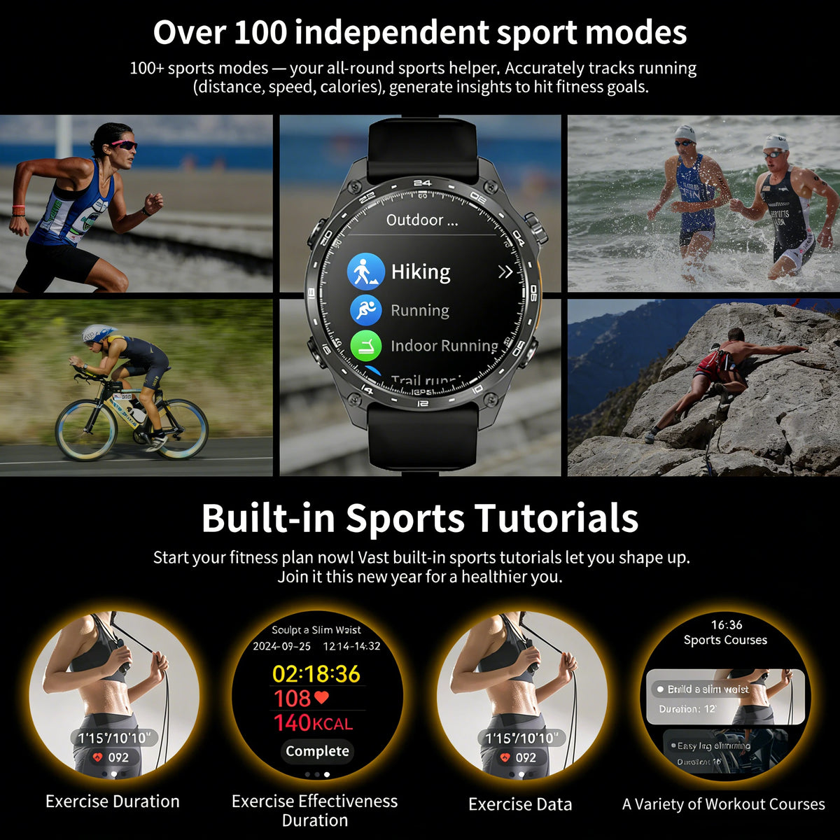 HD300 Pro Outdoor GPS Smart Watch with Offline Maps, 1.43" AMOLED, Bluetooth Calling