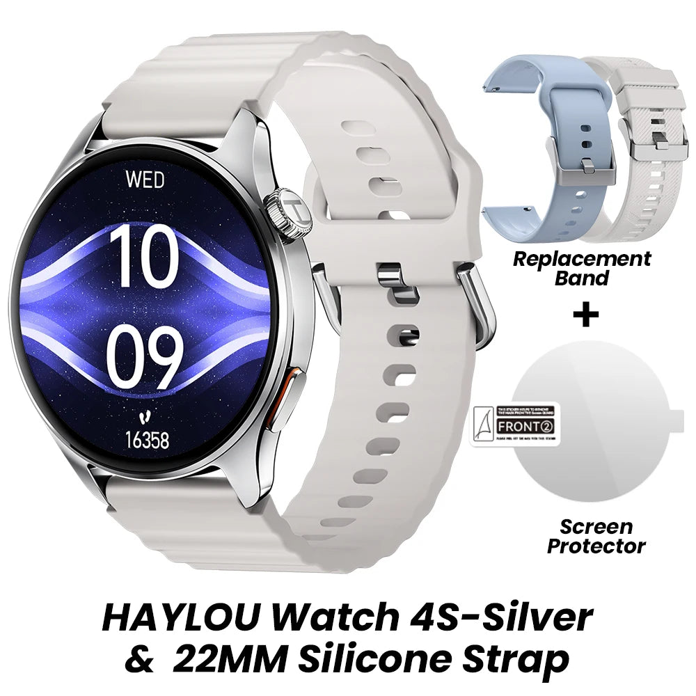 HAYLOU Watch 4S GPS Smart Watch, 1.43" AMOLED Display, 120+ Workout Modes