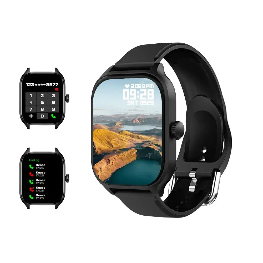 H9 2.01" HD Smart Watch with Bluetooth Calling, Message Preview & Weather Forecast