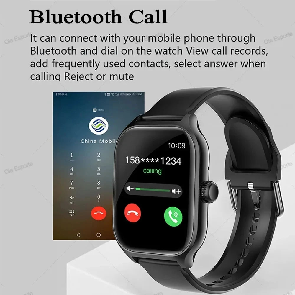 1.83" HD Smart Watch with Bluetooth Calling, Message Alerts & Music Control