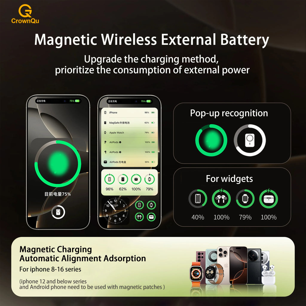 Magnetic Wireless Power Bank – Fast-Charging Portable Charger