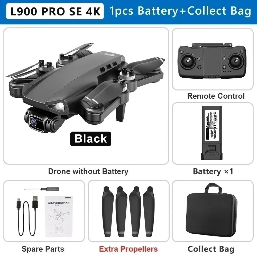 4K Camera Drone – Brushless Motors, Foldable, Aerial Photography