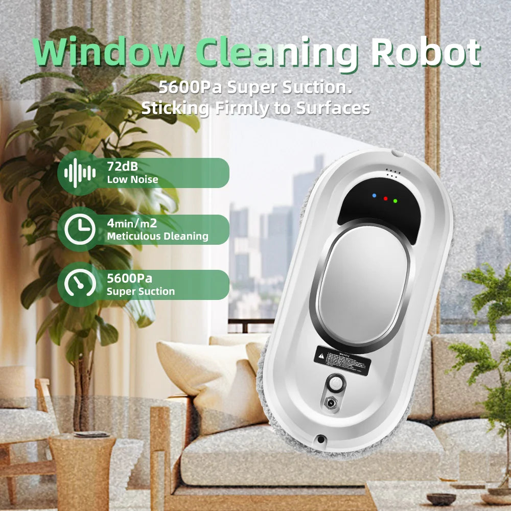 Electric Window Cleaning Robot – Smart Glass Cleaner with Suction & Spray