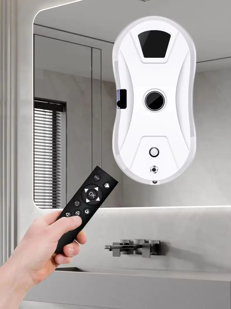 Automatic Water Spray Glass Cleaning Robot, Windoweer Magnetic Anti-Drop Smart Household Window Cleaner