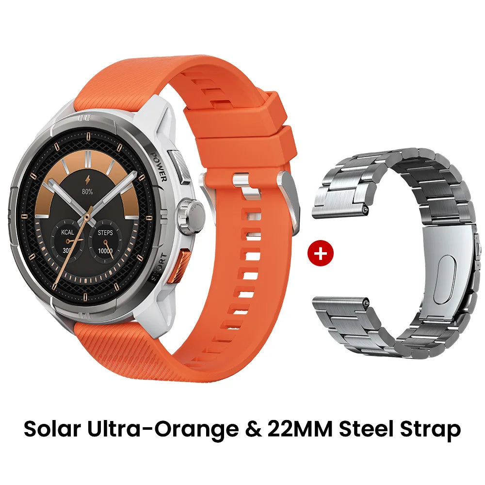 HAYLOU Solar Ultra GPS Smart Watch, 1.6" AMOLED, 5ATM Water Resistant, Bluetooth Calling