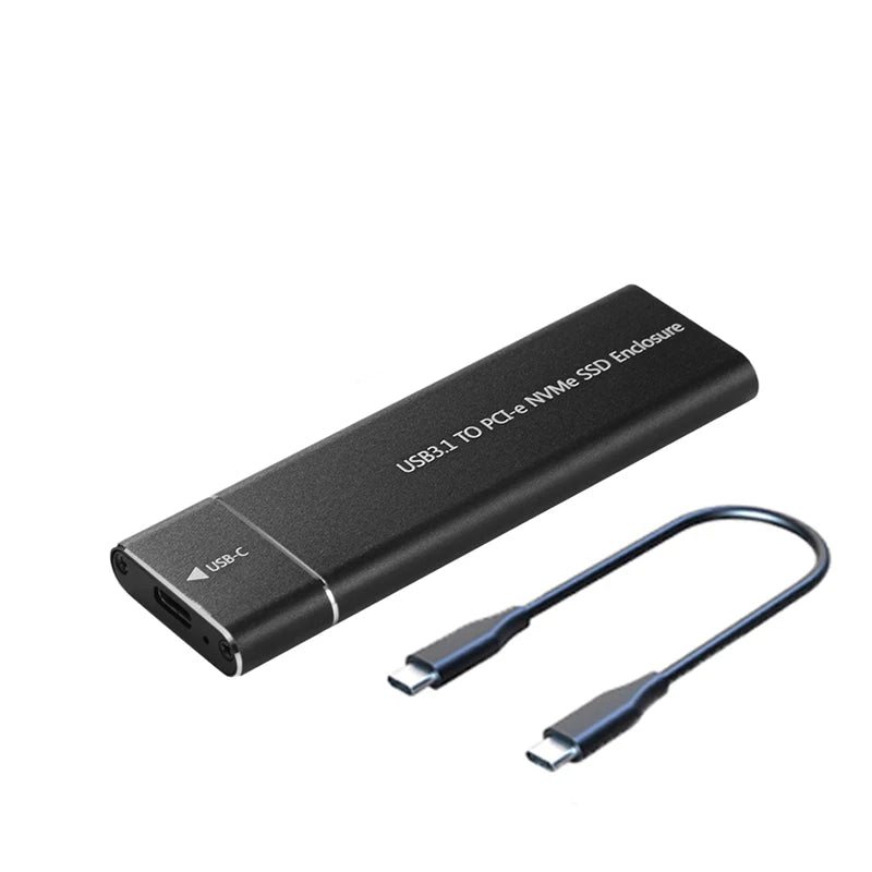 M.2 NVMe SSD Enclosure Adapter 10Gbps USB C 3.1 Gen2 NVMe Case External Enclosure NVMe Reader for Samsung 980 970/ Intel/ADATA