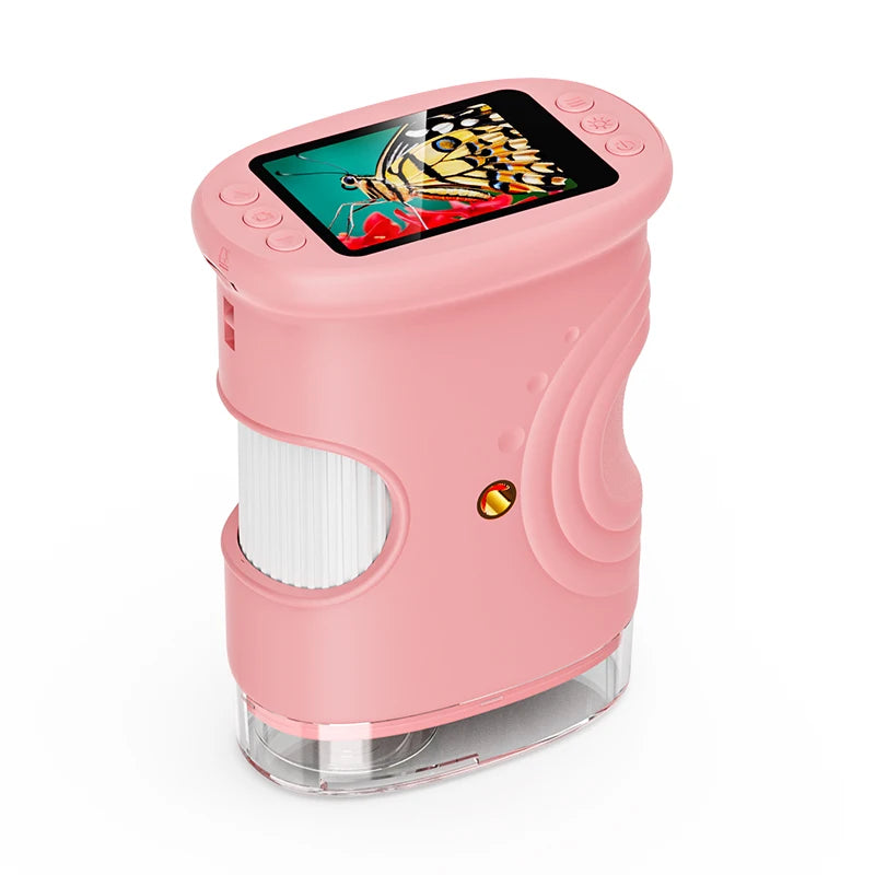 1000X Handheld Digital Microscope for Kids – Rechargeable with 2" Screen, STEM Gift