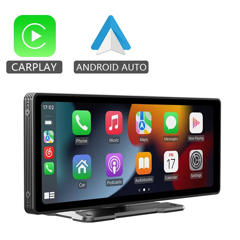 10.26" Wireless CarPlay & Android Auto Mirror Screen – Car Multimedia Player with Bluetooth