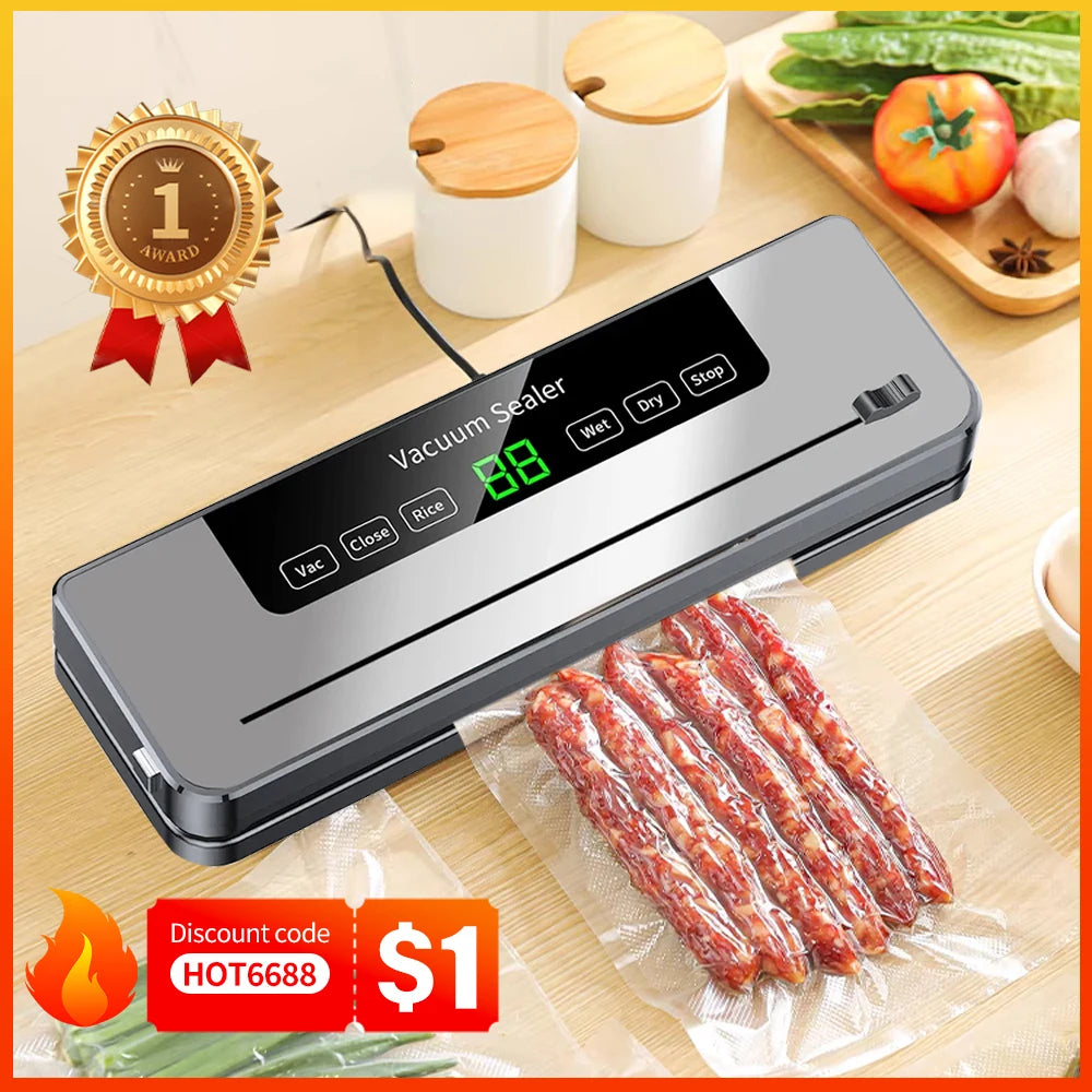 Electric Vacuum Sealer Machine – Touch Control Food Saver