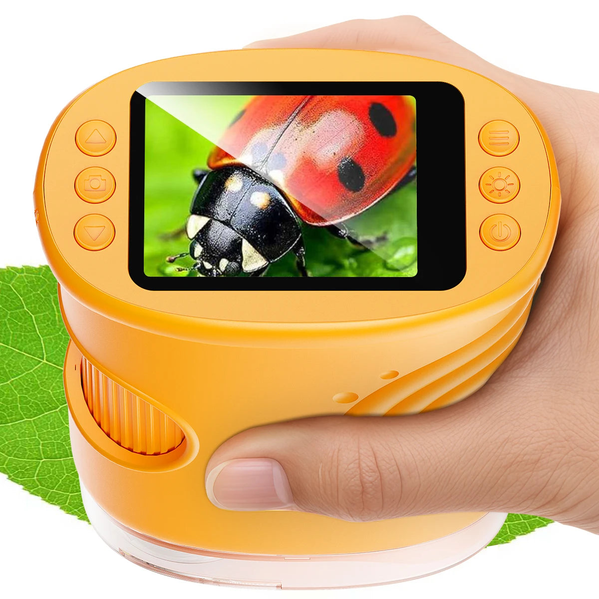 1000X Handheld Digital Microscope for Kids – Rechargeable with 2" Screen, STEM Gift