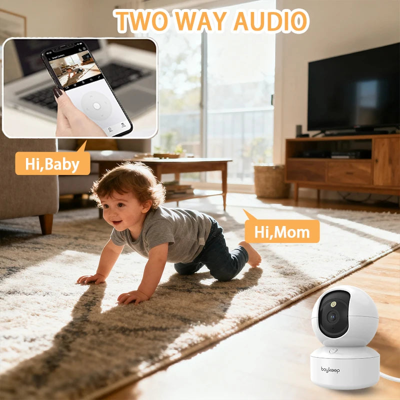 2K Pet Camera with Phone App – Dual-Band WiFi Dog & Cat Monitor with Two-Way Audio