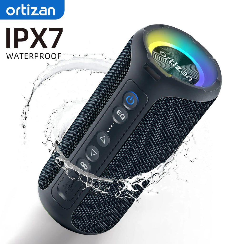 40W Portable Bluetooth Speaker – Deep Bass, Waterproof Outdoor Wireless Speaker