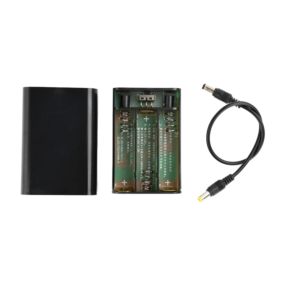 3*18650 UPS Uninterruptible Power Supply Enclosure DC12V Equal Potential Optical Modem Router Mobile Power Bank Housing