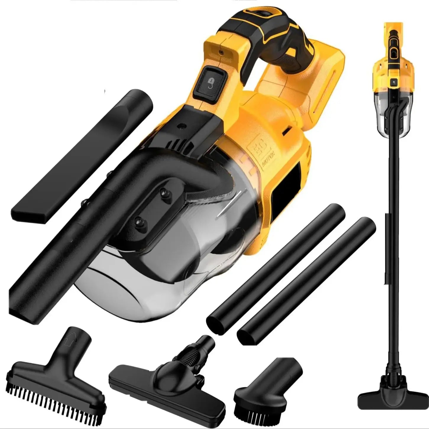 5 in 1 Handheld Electric Vacuum Cleaner with 400W Powerful Motor 46 CFM Portable Hand Vacuum for Floor Carpet Car Pet for Dewalt