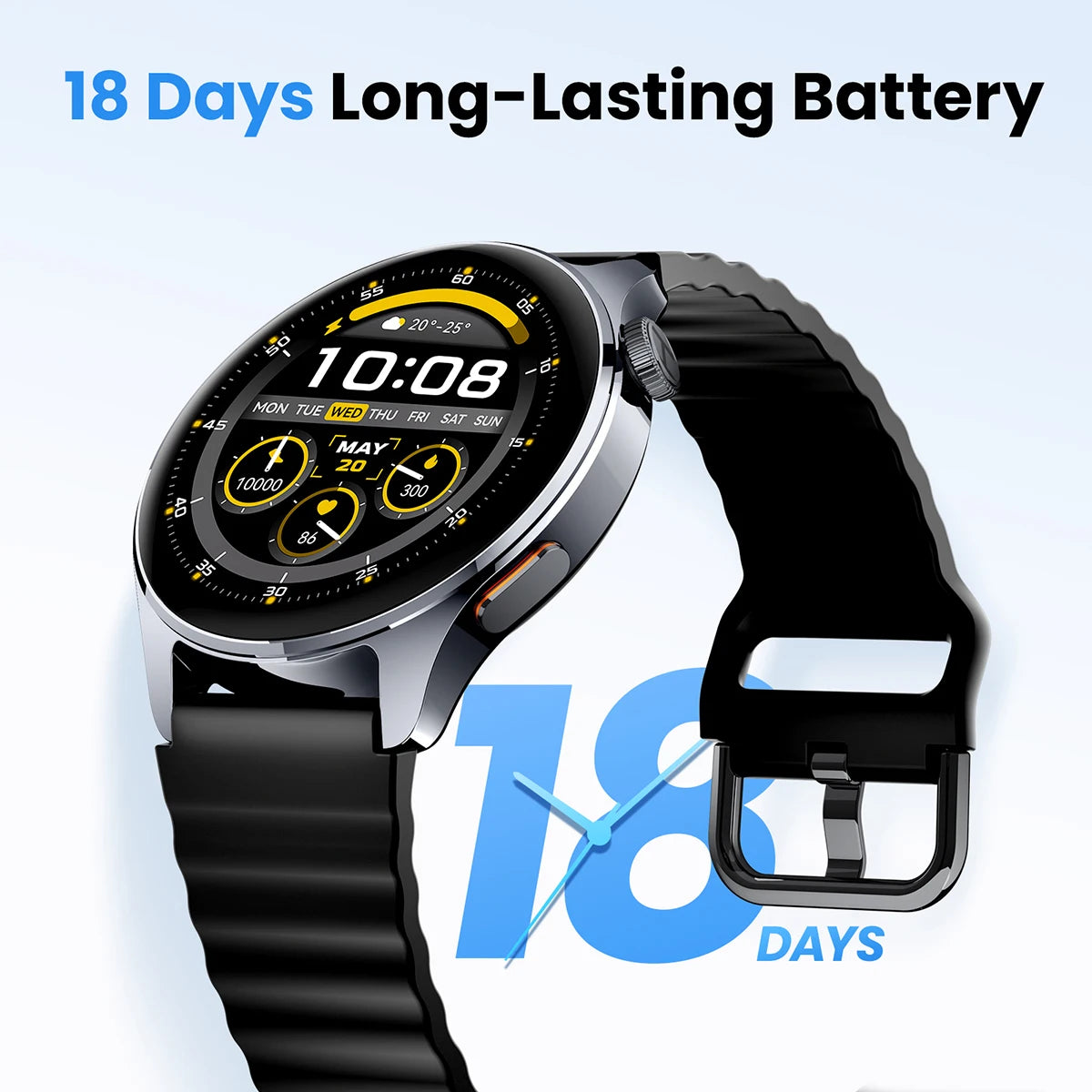 HAYLOU Watch 4S GPS Smart Watch, 1.43" AMOLED Display, 120+ Workout Modes