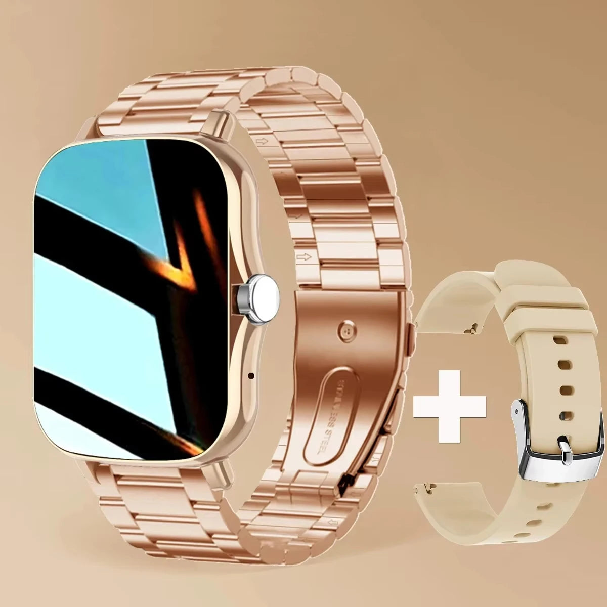LAXASFIT Full Touch Screen Smart Watch with Bluetooth Calling & Sports Modes
