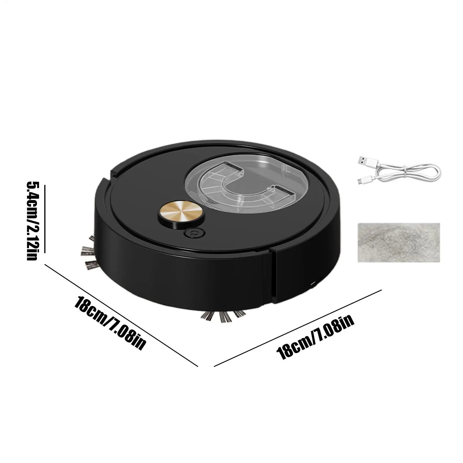 Self Cleaning Robot Vacuum Smart Cleaning Device Automatic Type-C Rechargeable Floor Robot Vacuum for Pet Hair Dust Carpet