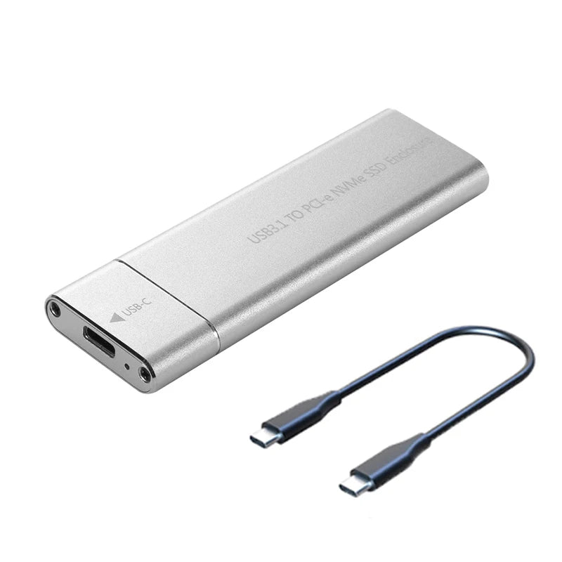 M.2 NVMe SSD Enclosure Adapter 10Gbps USB C 3.1 Gen2 NVMe Case External Enclosure NVMe Reader for Samsung 980 970/ Intel/ADATA