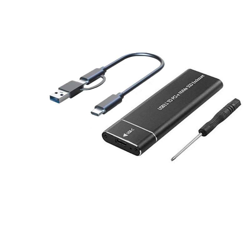 M.2 NVMe SSD Enclosure Adapter 10Gbps USB C 3.1 Gen2 NVMe Case External Enclosure NVMe Reader for Samsung 980 970/ Intel/ADATA
