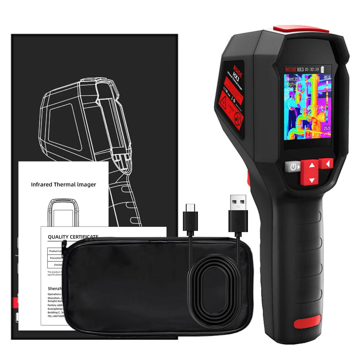 Handheld Thermal Imaging Camera – 240x240 IR Resolution