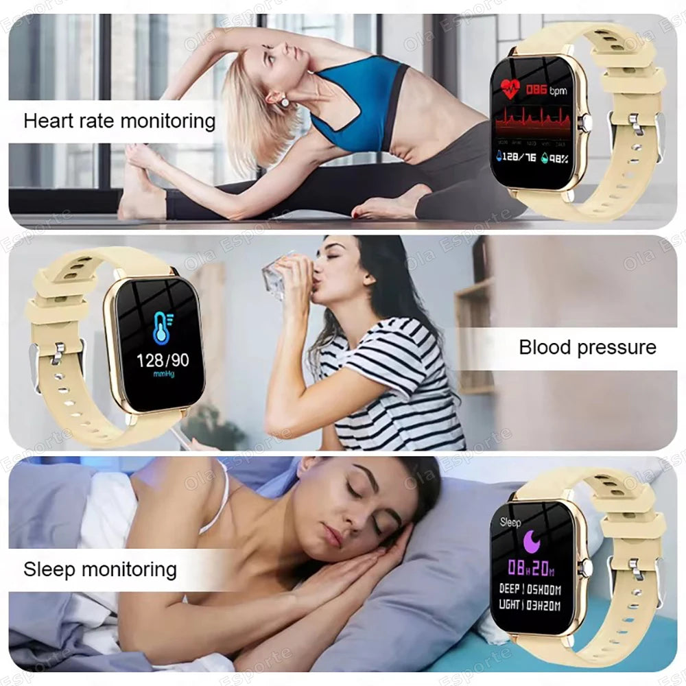 1.83" Smart Watch with Bluetooth Calling, Fitness Tracker & Sports Modes for iOS/Android
