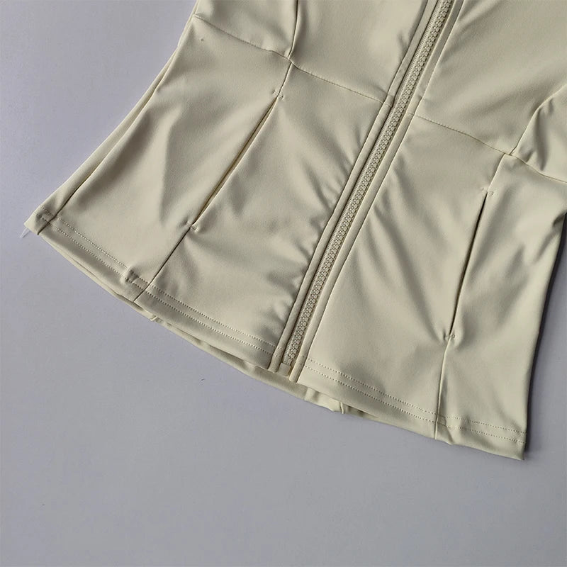 Women's Full-Zip Workout Jacket – Warm Long Sleeve Yoga & Running Top