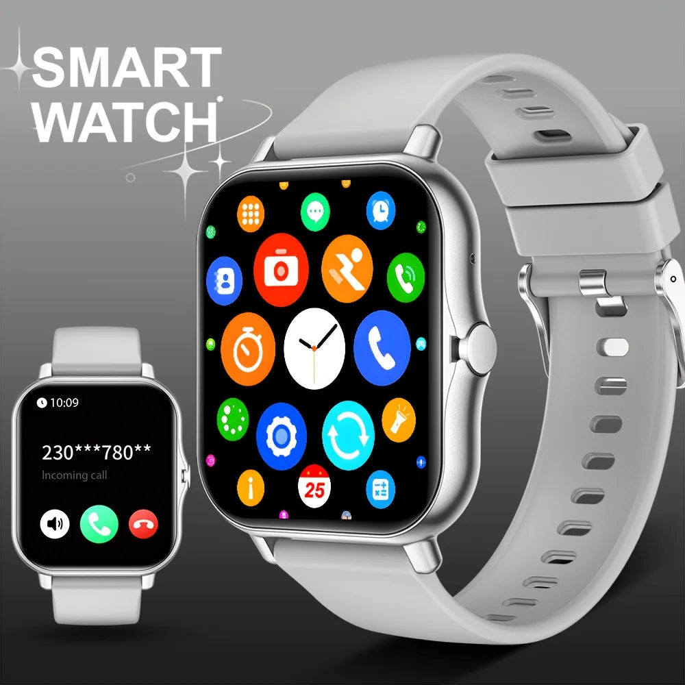 1.83" Full Touch Smart Watch with Wireless Calling & Pedometer for Men and Women