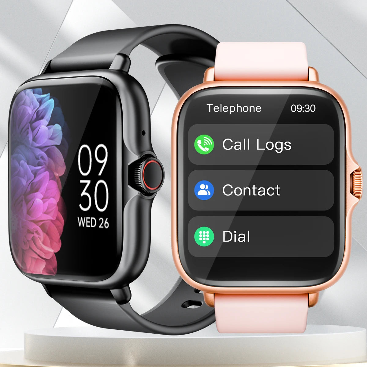 1.83" Waterproof Smart Watch with Call Answering, Sleep Tracking & Pedometer