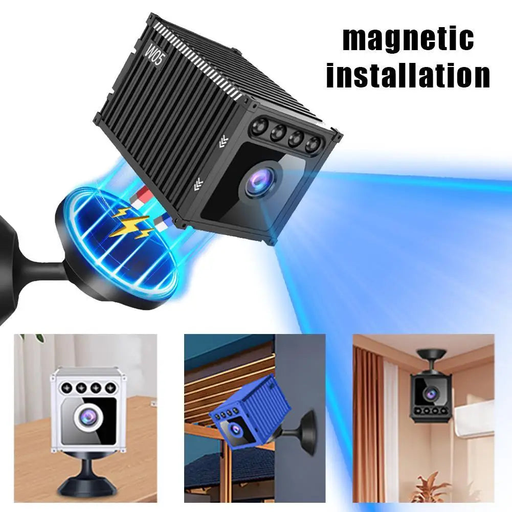 Indoor Wireless WiFi Camera 1080P HD Night Vision Motion Detection Human Recognition Wide Angle Magnetic Mount for Home Security