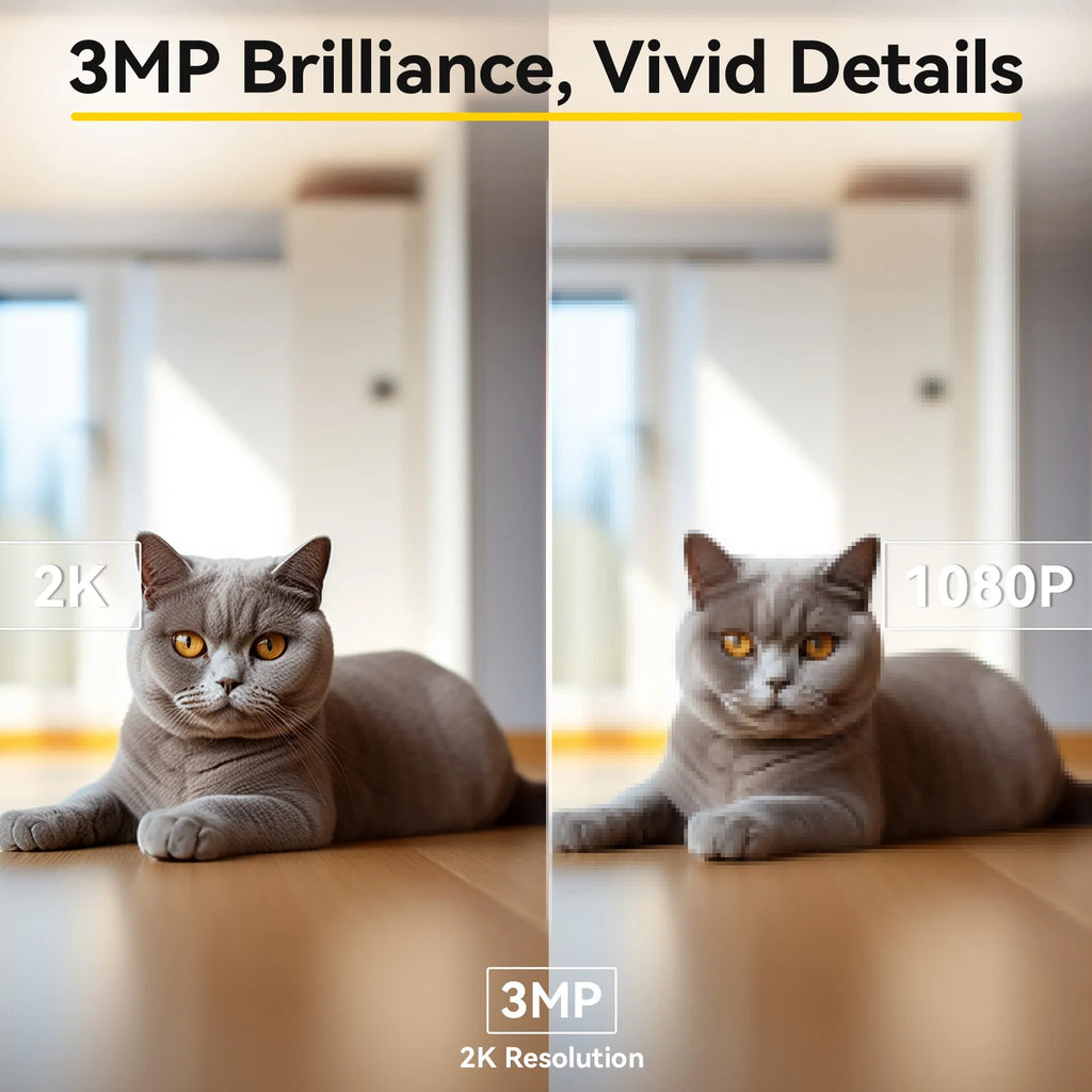 2K Pet Camera with Phone App – Dual-Band WiFi Dog & Cat Monitor with Two-Way Audio