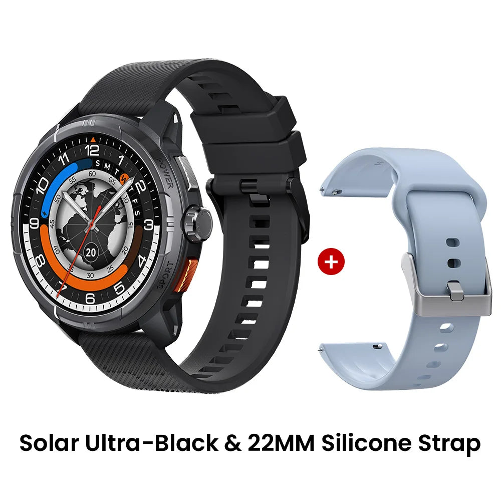 HAYLOU Solar Ultra GPS Smart Watch, 1.6" AMOLED, 5ATM Water Resistant, Bluetooth Calling