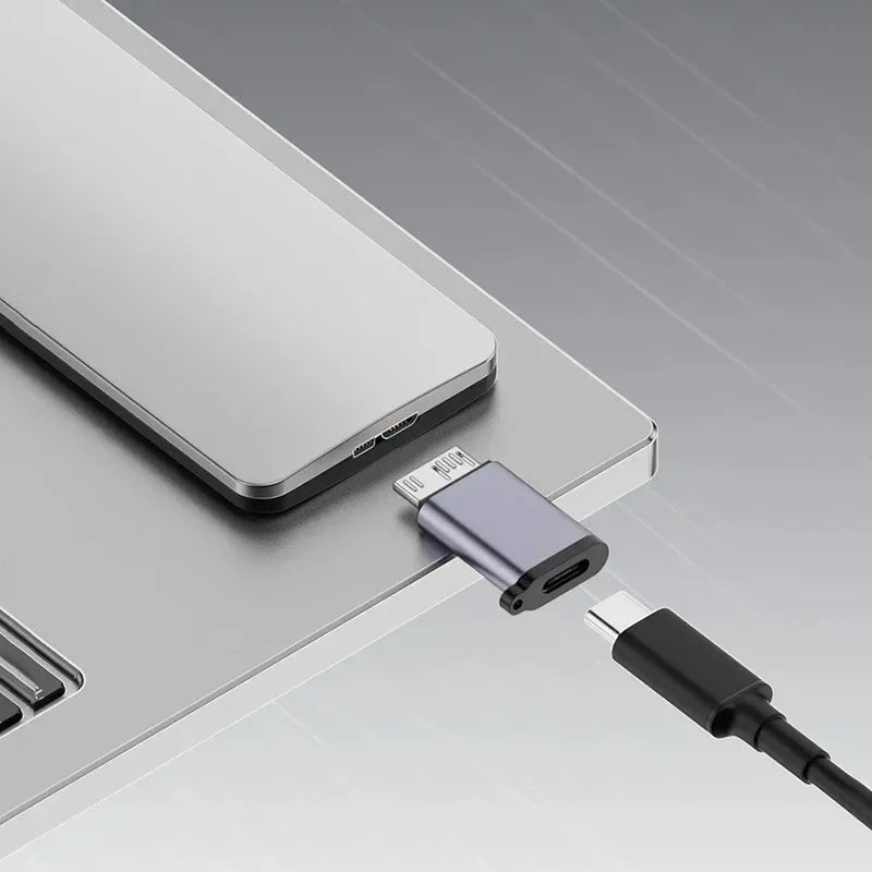 USB A Type C To Micro B Male To Female Adapters for External Hard Drive Disk HDD 10Gbps Super Speed Data Sync Converter