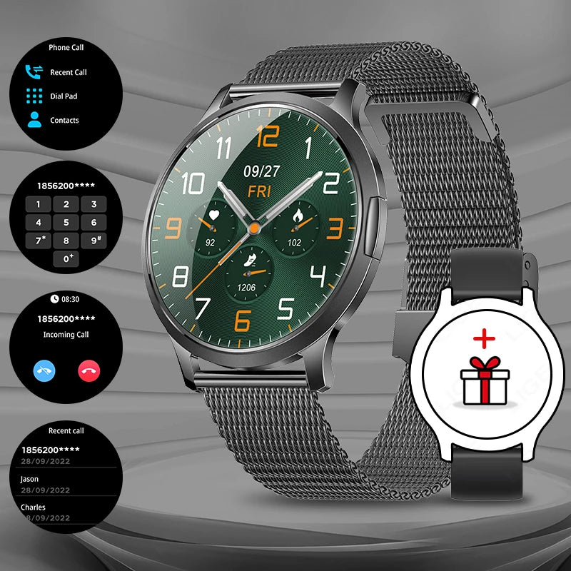 LIGE Women's 1.32" AMOLED Smart Watch, Slim Design, IP68 Water Resistant