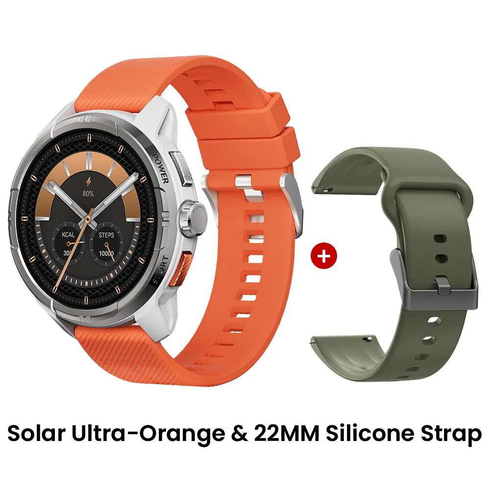 HAYLOU Solar Ultra GPS Smart Watch, 1.6" AMOLED, 5ATM Water Resistant, Bluetooth Calling